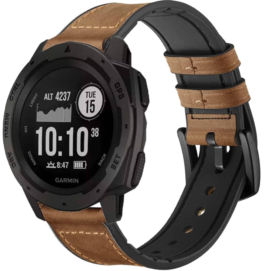 Garmin　instict tide black 4Pack Band for Garmin Instinct 1/2 Solar Watch Bands